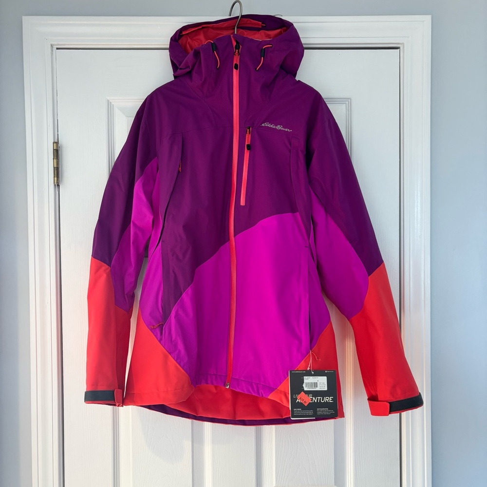 Eddie Bauer Women's Colorblock Jacket - Red and Purple